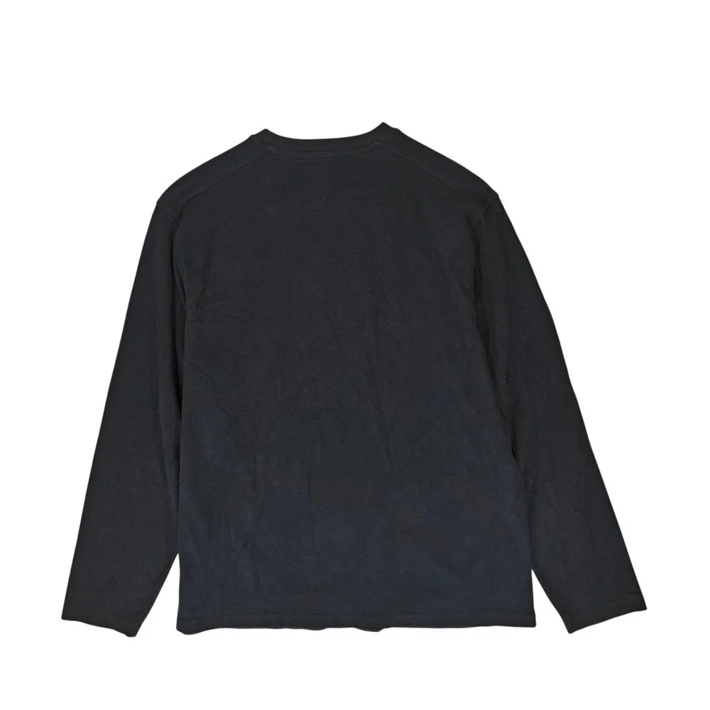 J. Crew Mens XL Navy Blue Long Sleeve T-Shirt 100% Cotton Crewneck Solid Basic